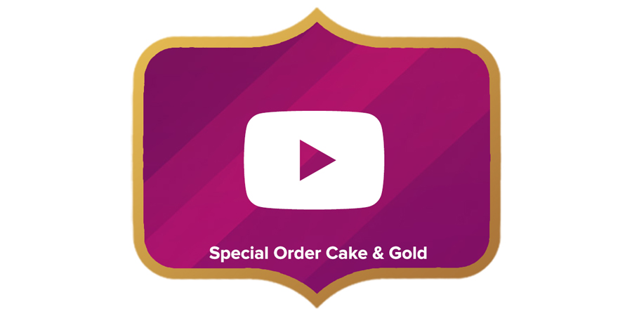 Special Order Cake & Gold